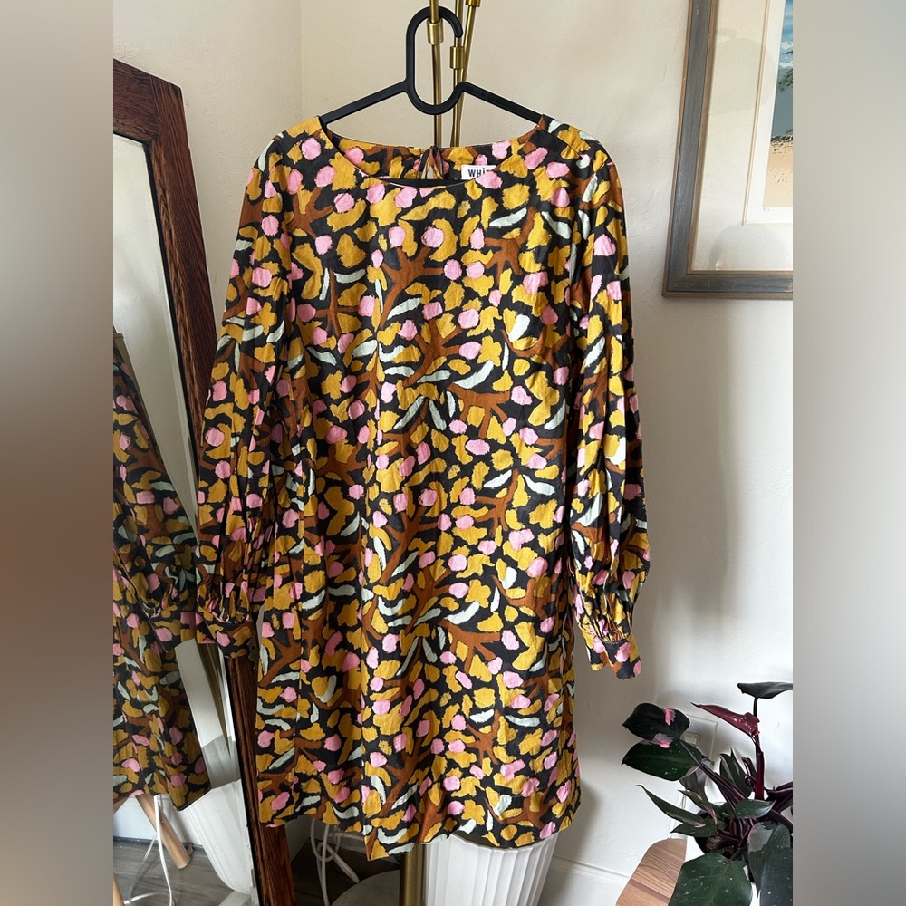 WHiT Jude Elderberry Print Dress